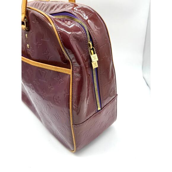 Louis Vuitton Monogram Vernis Sutton Bag*Beautiful Amethyste Large Bag - Picture 4 of 16